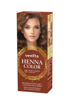 Оттеночный бальзам для волос Venita Henna Color Hair Colouring Balm с экстрактом хны, 13 Hazelnut, 50 мл