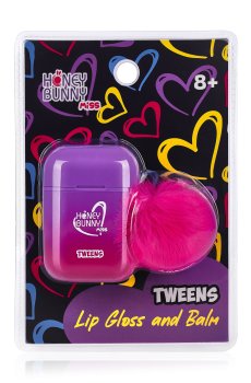 Набор детской декоративной косметики Honey Bunny Miss Tweens в кейсе, от 8 лет (блеск, 3.7 мл + бальзам, 1.5 г)