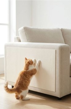 Підвісна дряпка для кота для меблів - кремовий