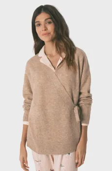 Женский коричневый кардиган Коричневый S-M womensecret 4683596