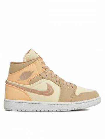 Nike Снікерcи Air Jordan 1 Mid Se DV0427 102 Бежевий Nike Снікерcи Air Jordan 1 Mid Se DV0427 102 Бежевий