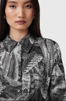 Платье с примесью шелка AllSaints LEYLA