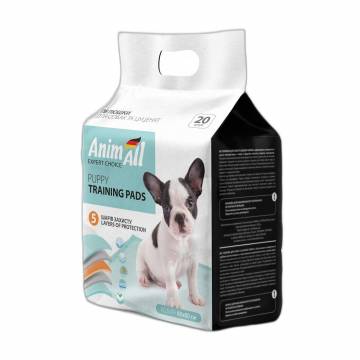 Пеленки для собак и щенков AnimAll Puppy Training Pads 60*60 см, 20 шт Пеленки для собак и щенков AnimAll Puppy Training Pads 60*60 см, 20 шт