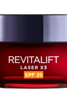 Дневной антивозрастной крем-уход LOreal Paris Revitalift Laser х3, SPF 25, тройного действия для кожи лица, 50 мл