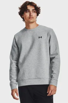 Мужской серый свитшот UA Unstoppable Flc Crew Серый L Under Armour 1381688-011