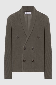 Зеленый кардиган