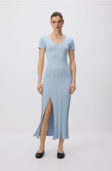 Reserved - Сукня з додаванням ліоцелу - блідо-блакитний - 133IT-05X