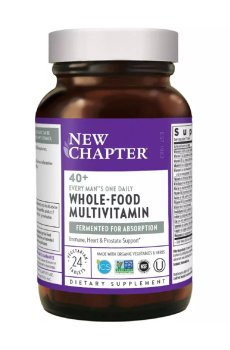 Мультивитамины для мужчин New Chapter One Daily Every Mans Multivitamin 40+, 24 таблетки