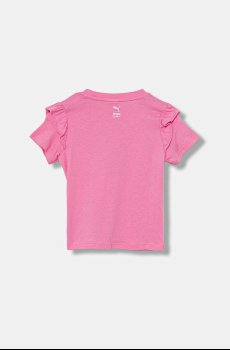 Детская хлопковая футболка Puma PUMA X HELLO KITTY & FRIENDS Ruffle Tee