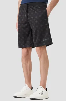 Мужские черные шорты с узором Черный L Guess Z6GD03.K2851;FJCD