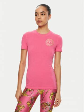Versace Jeans Couture Футболка 78HAHT00 Рожевий Regular Fit Versace Jeans Couture Футболка 78HAHT00 Рожевий Regular Fit