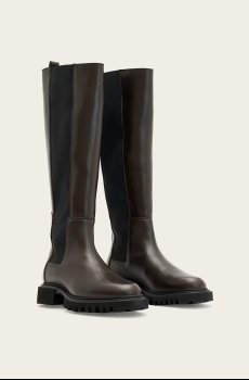 Кожаные сапоги AllSaints MAEVE BOOT