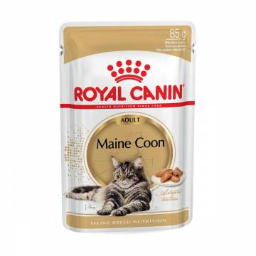 Влажный корм для взрослых кошек породы мейн-кун Royal Canin Maine Coon Adult кусочки в соусе, 85 г (2031001)