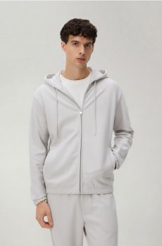 Reserved - Худі на блискавці - світло-сірий - 380HM-09X
