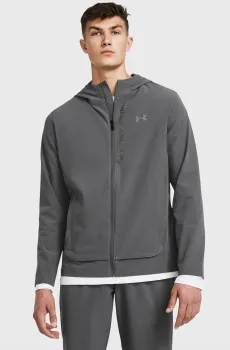 Мужская серая ветровка OUTRUN THE STORM JACKET Серый S Under Armour 1376794-025