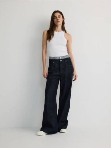 Reserved - LADIES` JEANS TROUSERS - темно-синій - YS788-59J Reserved - LADIES` JEANS TROUSERS - темно-синій - YS788-59J