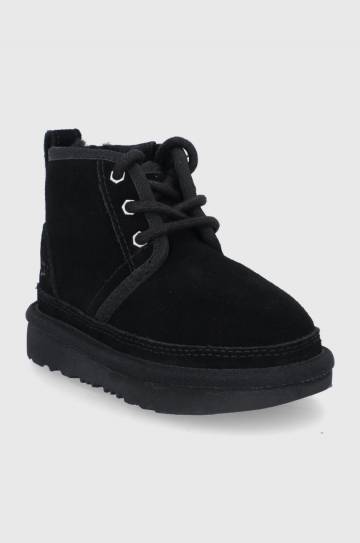 Детские замшевые сапоги UGG цвет чёрный Детские замшевые сапоги UGG цвет чёрный