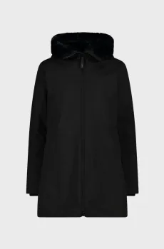 Женская черная парка FIX HOOD TWILL Черный 36 CMP 34K0236F-U901