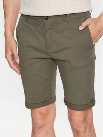 Lindbergh Шорти з тканини 30-505044 Зелений Slim Fit Lindbergh Шорти з тканини 30-505044 Зелений Slim Fit