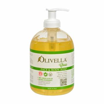 Жидкое мыло для лица и тела Olivella на основе оливкового масла, 500 мл Жидкое мыло для лица и тела Olivella на основе оливкового масла, 500 мл