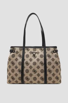 Женская бежевая сумка с узором Бежевый ONESIZE Guess HWJG96.27230;BLO