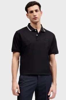 Мужское черное поло CONTRAST TIPPING SS PIQUE POLO Черный XL Gant 2013039