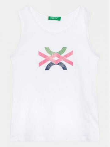 United Colors Of Benetton Топ 3I1XCH012 Білий Regular Fit United Colors Of Benetton Топ 3I1XCH012 Білий Regular Fit