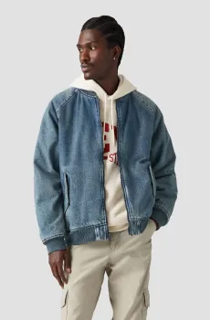 Мужской синий джинсовый бомбер Синий M Levi’s® A4418;0012