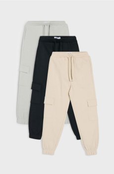 Вільні спортивні штани 3 pack - антрацитовий