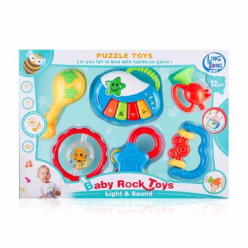 Набор погремушек для малышей Ling Tong Toys пластик, в коробке, 6 шт (LT8601) Набор погремушек для малышей Ling Tong Toys пластик, в коробке, 6 шт (LT8601)