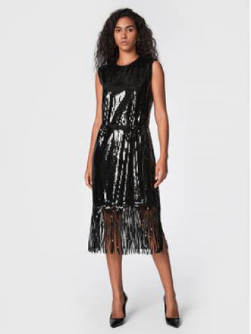 TWINSET Коктейльна сукня 222TT205D Чорний Regular Fit TWINSET Коктейльна сукня 222TT205D Чорний Regular Fit