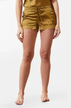 Женские золотистые шорты EDRIK Золотой S Etam 6523982