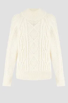 Женский бежевый свитер Бежевый M BOSS 50518369;118