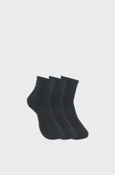 Черные носки (3 пары) Unisex UA TC 3pk Qtr Черный 47.5-50.5 Under Armour 1386372-001