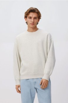 Reserved - Худі з дрібною вишивкою - кремовий - 515EF-01M