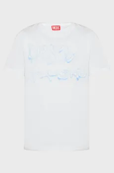 Мужская белая футболка T-NORM-V8 MAGLIETTA Белый XXL Diesel A20511 0QIAM