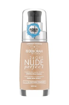 Уценка! Тональная основа для лица Deborah 24Ore Nude Perfect SPF 20, 3.2 Hazelnut, 30 мл
