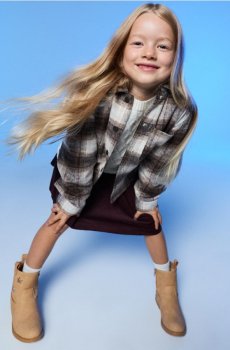 Картата куртка-сорочка на кнопках - різнобарвний