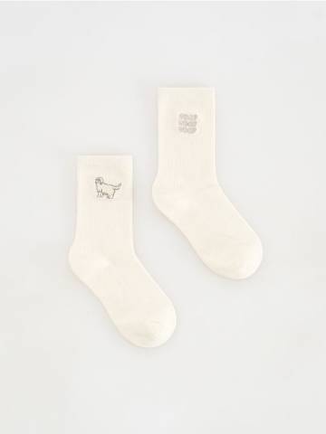 Reserved - LADIES` SOCKS - кремовий - 230CS-01X Reserved - LADIES` SOCKS - кремовий - 230CS-01X