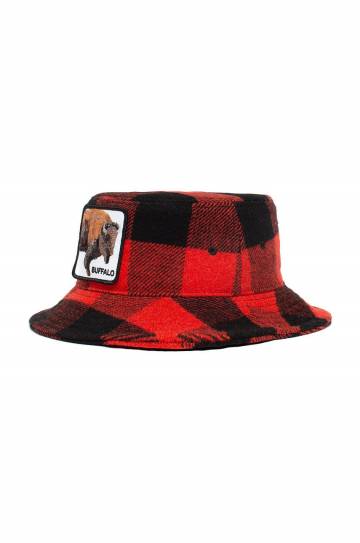 Шляпа Goorin Bros цвет красный хлопковый Шляпа Goorin Bros цвет красный хлопковый