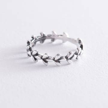 Серебряное кольцо "Веточка" 112525 Серебряное кольцо "Веточка" 112525
