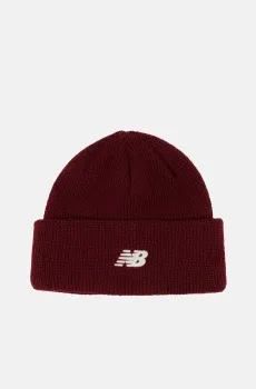 Бордовая шапка Cuff Knit Hat Бордовый ONESIZE New Balance LAH00543MOA