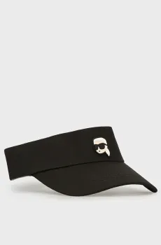 Женский черный козырек k ikonik 2.0 visor Черный ONESIZE Karl Lagerfeld 231W3402