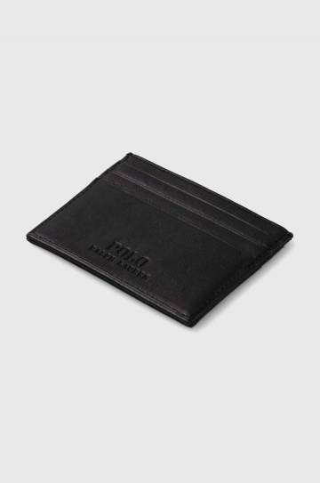 Кожаный чехол на карты Polo Ralph Lauren цвет чёрный 405913722 Кожаный чехол на карты Polo Ralph Lauren цвет чёрный 405913722