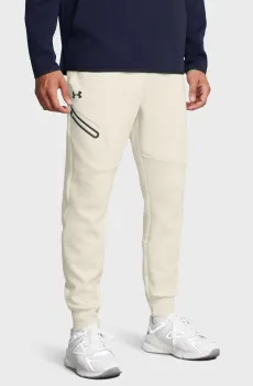 Мужские белые спортивные брюки UA Unstoppable Flc Jgr EU Белый S Under Armour 1389353-110