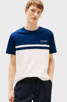Мужская футболка MONOTYPE COLOURBLOCK Разноцветный M Tommy Hilfiger MW0MW39169