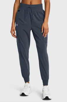 Женские серые спортивные брюки UA Run Trail Pant Серый L Under Armour 1383359-044