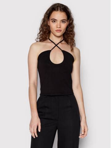 NA-KD Топ Keyhole 1100-006071-0002-003 Чорний Slim Fit NA-KD Топ Keyhole 1100-006071-0002-003 Чорний Slim Fit