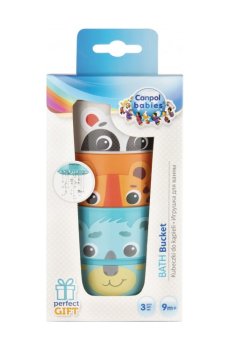 Игрушка-кружечки для купания Canpol Babies Hello Little, от 9 месяцев (56/000)