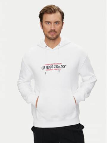 Guess Jeans Світшот M4YQ23 K9V31 Білий Classic Fit Guess Jeans Світшот M4YQ23 K9V31 Білий Classic Fit